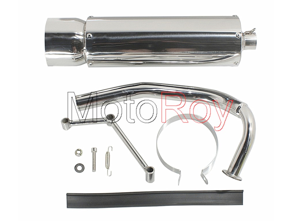 Uitlaat GY6-50CC Brede Uitvoering € 49,95