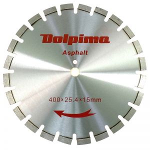 Diamantschijf Beton/Asfalt 400X25,4/20MM 15X3,6MM