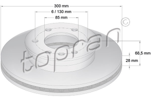 Remschijf ( Voor ) OEM 9064210012 - € 39,95