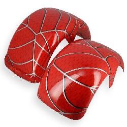 Spatbord Voor en Achter Spider Rood