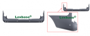 ACHTERBUMPER GRIJS 6 PDC GATEN LANG CHASSIS VITO OEM 44788519259