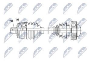 Aandrijfas OEM 8E0407271BS