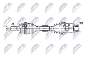 Aandrijfas OEM FP102550X