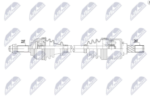 Aandrijfas OEM 39101-AY100