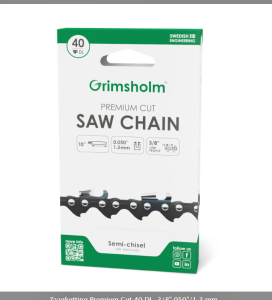 Zaagketting Premium Cut 40 Schakels, 3/8”.050”/1,3 mm Merk Grims